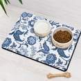 thumbnail image 3 of Pet Feeding Mat with Aesthetic Floral Design and Wildflower Butterfly Illustration, Absorbent Waterproof Non-Slip Dog Food Mat, 3 of 7
