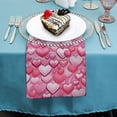 thumbnail image 4 of PHYHOO Cloth Napkins Love Heart Dinner Napkins Soft Comfortable Cloth Napkins Printed Table Napkins for Table Settings Parties Weddings Birthday Event Daily Usage Reusable 4 PCS, 4 of 7