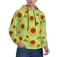 thumbnail image 2 of Cauagu Sunflower Leaves for Men's Pullover Hooded Sweatshirt Athletic Casual Hoodie Aautumn Hoodie Sweatshirt for Men Pullover Casual Hooded Sweatshirt-4X-Large, 2 of 7