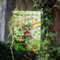 thumbnail image 6 of Yorkie St Patricks House Flags 28x40 Double Sided Dog St Patricks Day Lawn Flag Buffalo Plaid Shamrock Flag Outdoor Rainbow St Patrick Day Garden Flag Large, 6 of 6