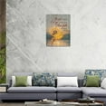 thumbnail image 3 of Dandelion Sunset Pictures Wall Art Rustic Dandelion Wall Decor Dandelion Inspirational Pictures Canvas Painting Framed Artwork for Bathroom Bedroom office 12"x16", 3 of 6