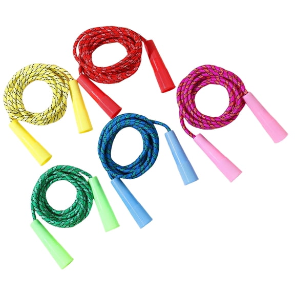 Child Friendly Jump Rope with Comfortable Plastomer Grips Portable Kids Jump Ropes for Various Ages