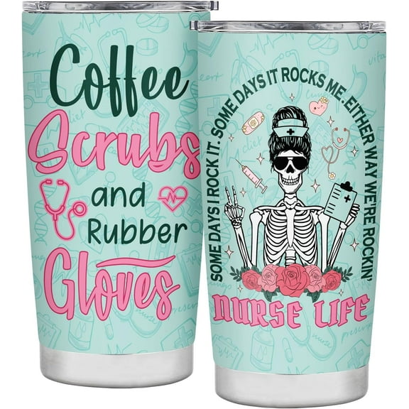 Nurse Gifts for Women Gifts for Nurse Appreciation Gifts Nurse Christmas Gifts Nurse Week Gift Nursing Graduation Gifts - RN Gifts for Nurses Women Stainless Steel Tumbler With Lid 20OZ