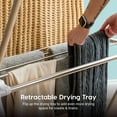 thumbnail image 4 of IRIS Foldable Clothes Drying Rack with Extendable Rods for Large Laundry Loads, 4 of 8