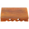 thumbnail image 2 of Brown Wooden Display Stand for Teapot Flower Pot Statue Craft Decor Storage 6.3 Inches, 2 of 5