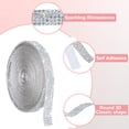 thumbnail image 5 of Crystal Rhinestone Ribbon Roll, 5 Rows of 4 Yard Self Adhesive Crystal Strips AB Color, 5 of 6