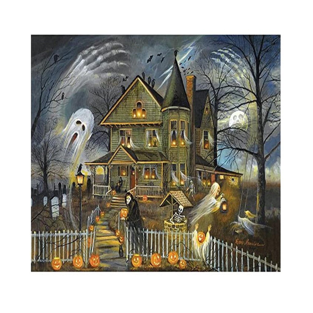 Halloween Spooky Town 300 Pcs Jigsaw Puzzle Adult Kid Educational Toys Gifts 