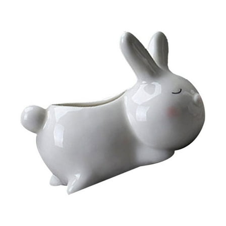 WHAMVOX  Ai Floral Ceramic Succulent Flower Pot Desk Ornament