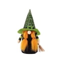 thumbnail image 2 of Halloween Witch Gnome Plush Decor,Spooky Orange Black Spider Web Witch Hats Swedish Tomte Elf Figurines for Tiered Tray Home Decor Halloween Decoration Gnomes Figurine Tabletop Ornament, 2 of 6