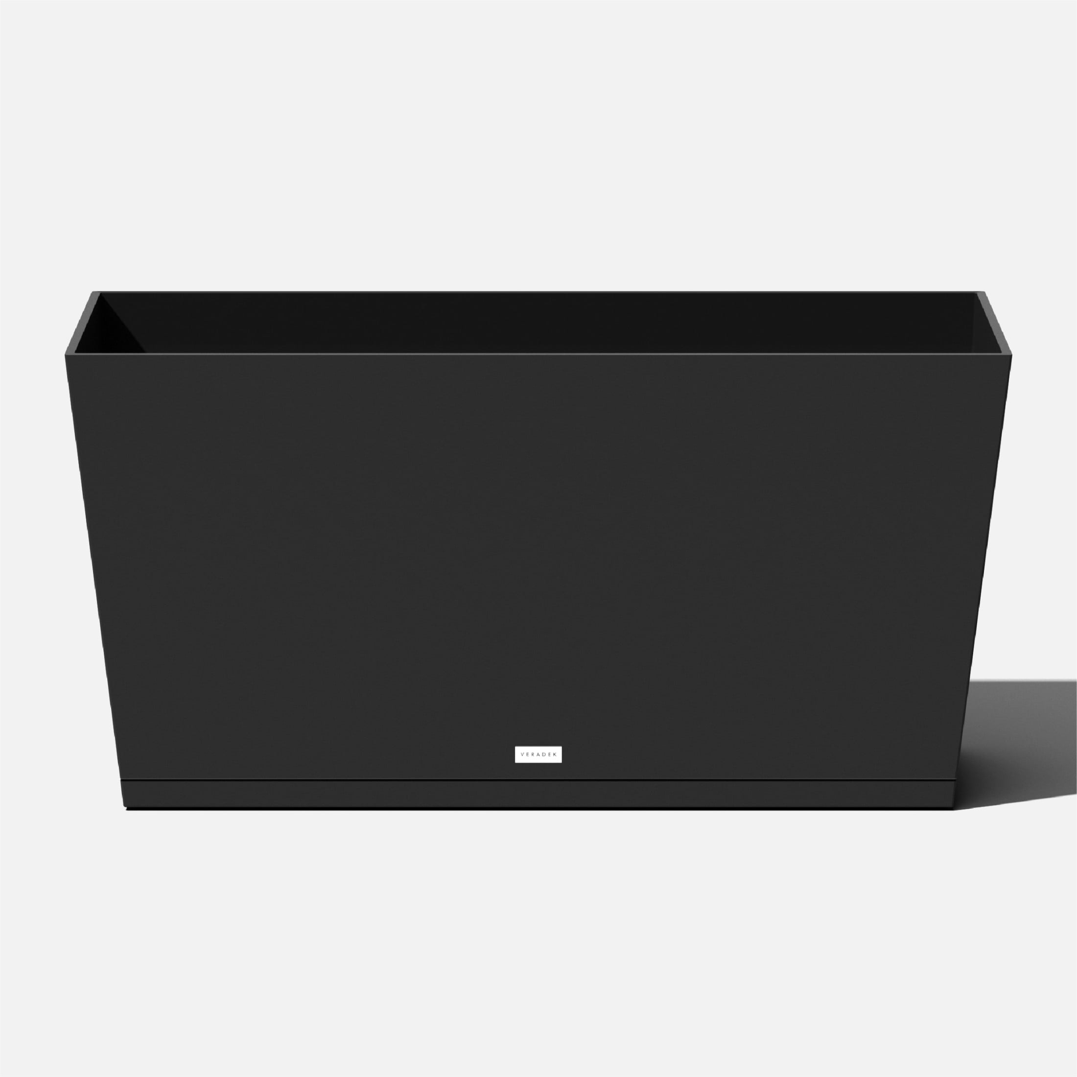 Veradek Pure Series Midori 39" Plastic Planter Tray - Black