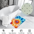 thumbnail image 3 of Tie Dye Non-Slip Polyester Floor Carpet Door Rugs Outdoor Carpet, Machine Washable, 3 of 6