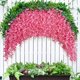 thumbnail image 4 of Flores artificiales de glicina, enredaderas falsas, flores decorativas, decoraciones de techo retorcidas, enredaderas de flores de plástico, 4 of 5