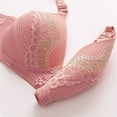 thumbnail image 5 of pimelu Bras for Women T-Shirt Bras for Women Underwire Lightly Lined Push Up Bra Elder Comfort Breathable Lace Lace Full Coverage T-shirt Bra Push Up Bra, 5 of 7