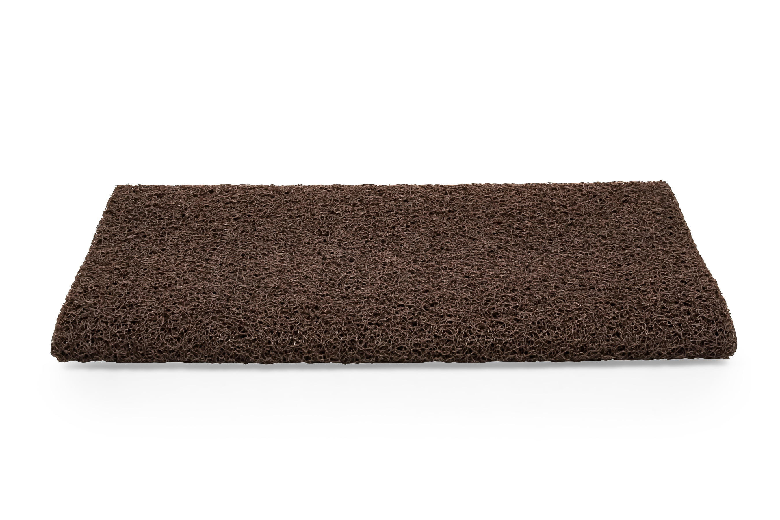 Camco 42967 Premium Wrap Around RV Step Rug / Premium Scrub Rug, PVC Material (22" x 23"), Brown