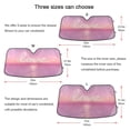 thumbnail image 6 of Iauyy Foldable Windshield Sun Shade for Cars, Interior Sun Protection for car UV Protection for Sedan/SUV/Truck, (S/M/L) Water Surface Sunset, 6 of 8