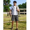 thumbnail image 3 of COOFANDY Mens 9" Cargo Shorts Stretch Waist Shorts Hiking Summer Casual Premium Twill Cotton Short, 3 of 6