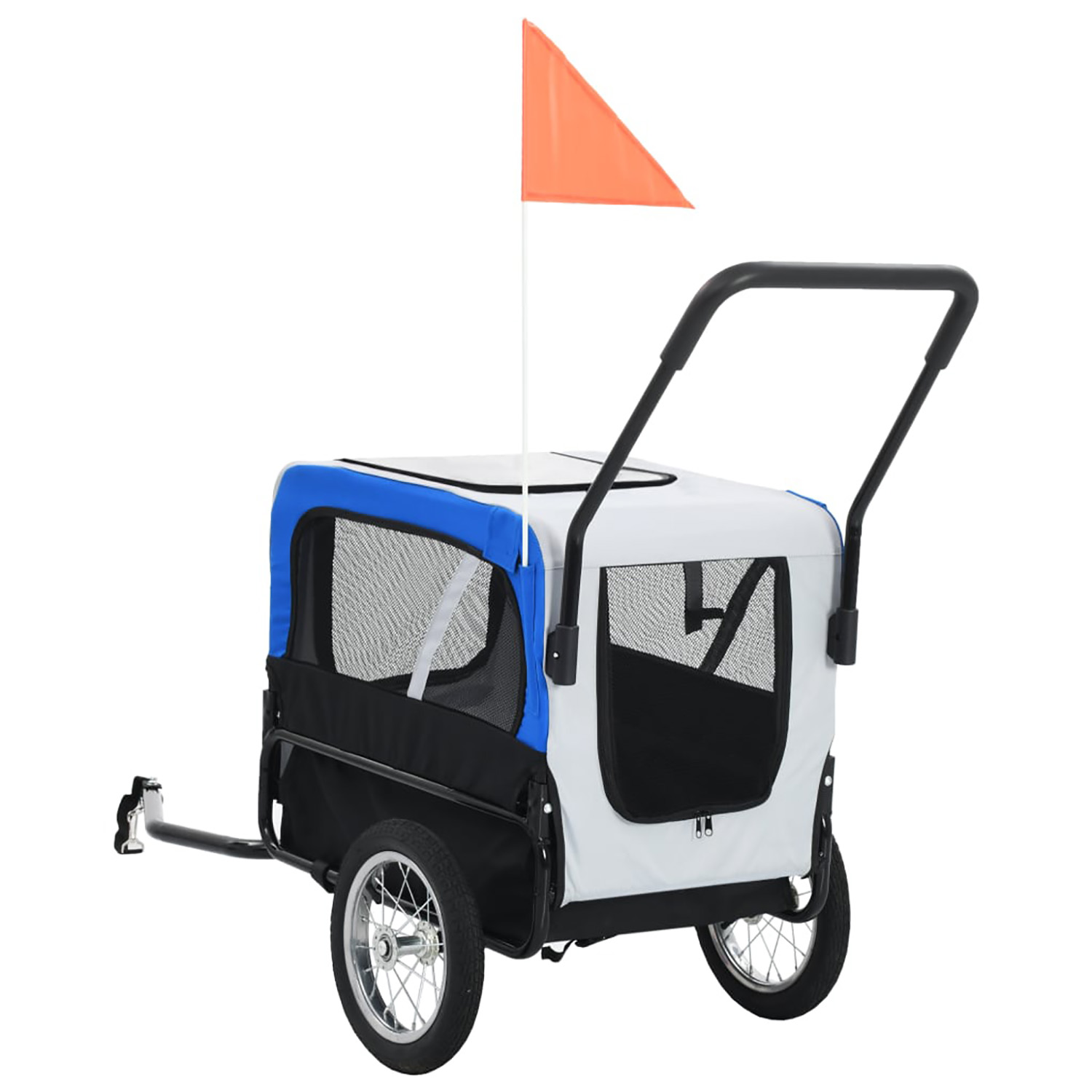 Pefilos 45" Heavy Duty Dog Bike Trailer, Foldable Pet Stroller Bicycle Carrier, air wheel Pet Bike Trailer for Dogs, Blue Pefilos 45" Heavy Duty Dog Bike Trailer, Foldable Pet Stroller Bicycle Carrier, air wheel Pet Bike Trailer for Dogs, Blue