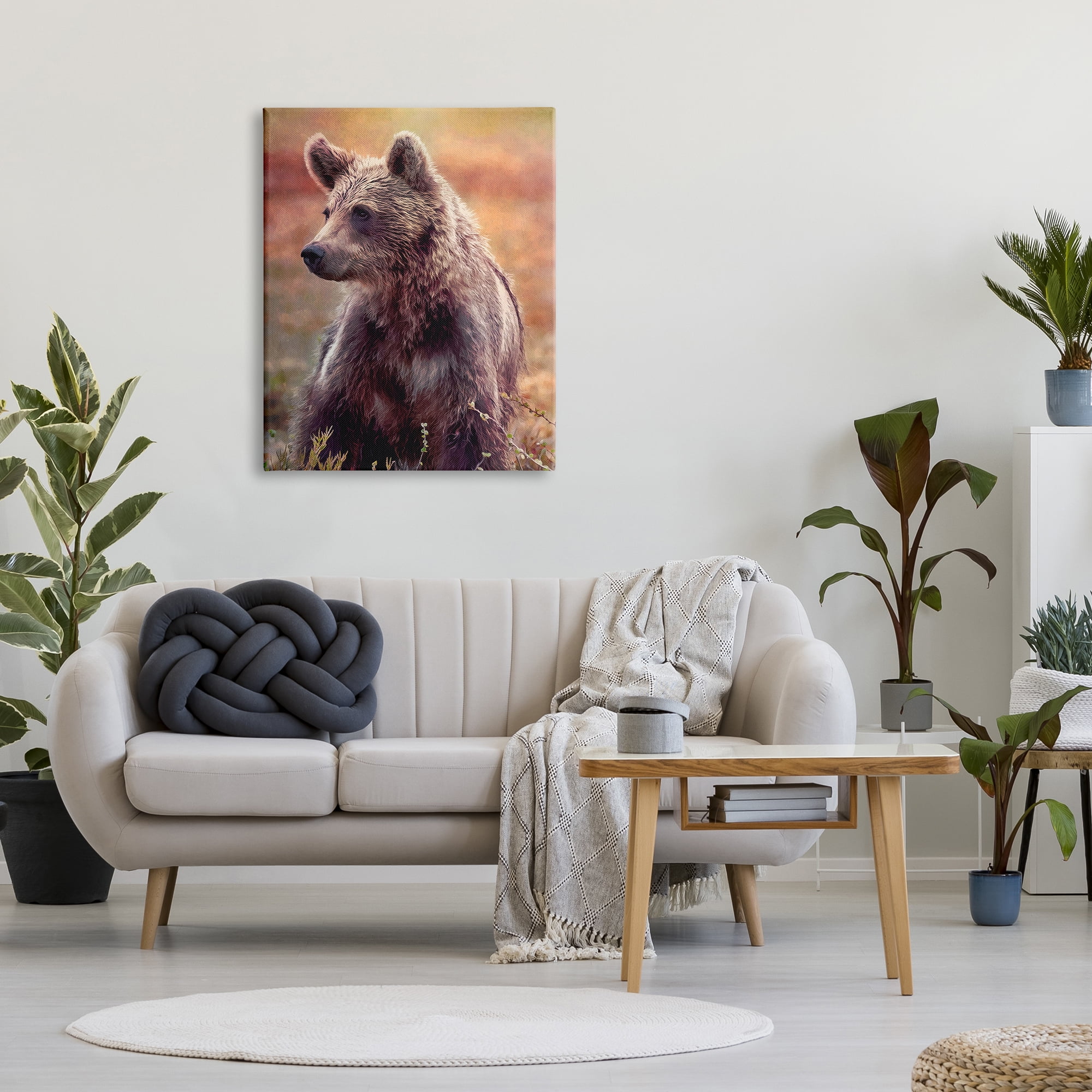 Stupell Industries Majestic Baby Bear Warm Sunlit Forest Habitat Photograph Gallery Wrapped Canvas Print Wall Art, Design by Alpenglow Workshop
