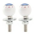 thumbnail image 1 of 2x Motorcycle Bike Plastic Eyeball License Plate Bolt On Screw On Frame Nut, 1 of 10