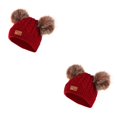 thumbnail image 1 of Conjunto de gorro y guantes Minnieouse para niños térmico flexible con pompón, 1 of 6
