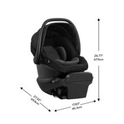 Evenflo Shyft Intuiti Travel System With Revolve180 LiteMax NXT Rotating Infant Car Seat, Black Shale