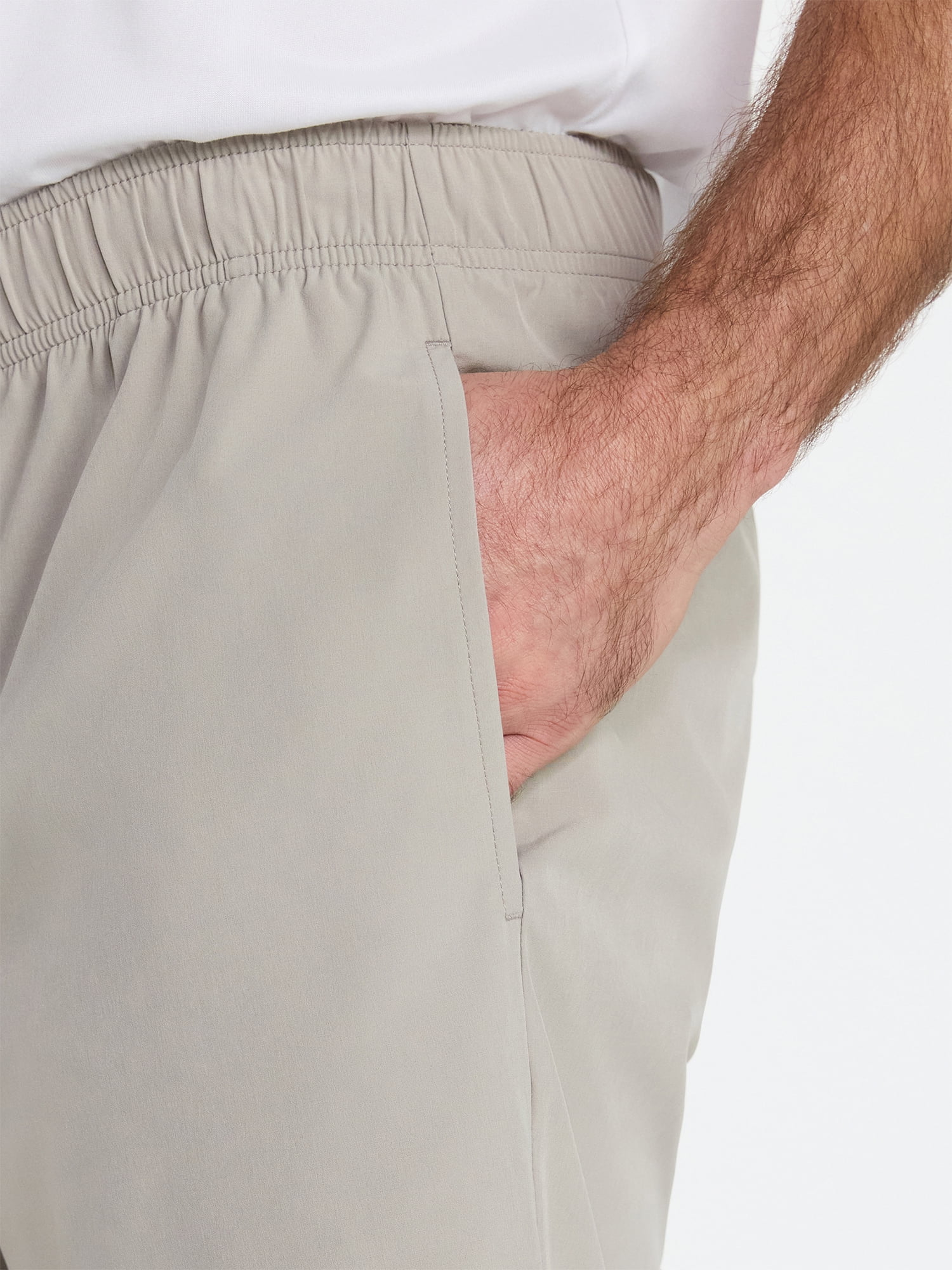 Athletic Works Men's and Big Men's Woven Running Shorts, 8" Inseams, Sizes XS-5XB