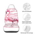 thumbnail image 5 of Balery Flamingo Pattern Car Seat Cover - Soft & Breathable Front Premium Covers with Non-Slip Protector Fits Most Automotive, Vans, SUVs, Trucks - 1 Unit, 5 of 5