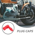 thumbnail image 4 of unbranded 5Ud Tapas Protectores Impermeables Para Bujías De Motocicleta De Goma Color Rojo, 4 of 6