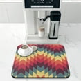 thumbnail image 2 of Fashion Coffee Mat - Eco-Friendly Non-Slip Drying Mat for Kitchen Counter, Retro Geometric, 2 of 5