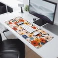 thumbnail image 2 of Long Mouse Pads for Desk,Pioneer Flower Floral Print Pattern Desk Mats on Top Of Desks, Desk Mouse Pad Extra Large with 3mm Non-Slip Base and Stitched Edge for Gaming,Office,Work,Home 31.5"x11.8", 2 of 6