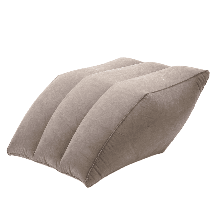 Aestoria Inflatable Leg Elevation Pillow Portable Leg Rest Wedge Pillow, Size: One size, Beige