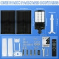 thumbnail image 4 of MUCH Solar Street Flood Security Light 16000W Dual Solar Panels LED Lights Dusk to Dawn Dimmable IP67 Outdoor, 4 of 11