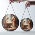 thumbnail image 4 of Mary Joseph And Baby Jesus Christian Christmas Stained Glass Suncatcher Nativity Scene Decor, 4 of 8