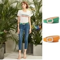 thumbnail image 7 of Women's Elegant Pearl Rhinestone Buckle Skinny Leather Adjustable Belt for Jeans Dresses Pants, 7 of 7