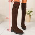 thumbnail image 4 of Women's Over The Knee High Boots Platform Thigh High Round Toe Long Boots, 4 of 5