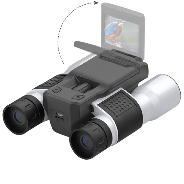 Cámara Telescópica, Cámara Digital Con Zoom óptico De 12x Binocular Pantalla HD Liviana De 2.0 Pulgadas Para Cazar Aventuras Al Aire Libre Para Adultos
