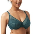 thumbnail image 2 of HSIA Women's Full Coverage Back Fat Underwire Unlined Bras,Balsam Blue,44G, 2 of 7