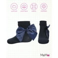thumbnail image 6 of MeMoi  Silky Side Bow Anklet Socks - Girls - Female, 12, Navy, 6 of 12