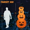 thumbnail image 3 of Costway 8FT Halloween Inflatable Stacked Pumpkins Blow-up Holiday Decoration w/ LED Lights, 3 of 10