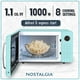 thumbnail image 2 of Horno microondas Nostalgia Retro 1000 W 1.1 pies cúbicos - Aqua, 2 of 7