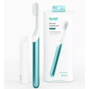quip Metal Electric Toothbrush Starter Kit - 2-Minute Timer + Travel Case Aqua Metal