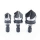 thumbnail image 1 of 3pc 1/4" Hex 12/16/19mm Countersink Bore Set for Wood Metal Quick Change Bit, 1 of 4