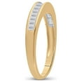 thumbnail image 4 of FB Jewels 10kt Yellow Gold Womens Baguette Diamond Wedding Band Ring 1/4 Cttw Size 7, 4 of 4