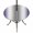 Purple, variant on Round Outdoor Tablecloth with Umbrella Hole and Zipper, Grey White Tablecloth with Elastic Waterproof, Gray Farmhouse Modern Rustic Patio Table Covers for 36" - 44" Picnic Pool Tables