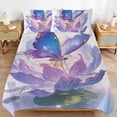 thumbnail image 6 of 3 Pcs Soft Bedding Set, Includes 1 Duvet Cover with Zipper And 2 Pillow,Shams Fantasy Butterfly Twin(86"x70"), 6 of 8