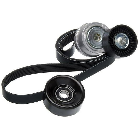 Serpentine Belt Drive Component Kit - Compatible with 1997 - 2002 Dodge Ram 3500 1998 1999 2000 2001