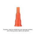 thumbnail image 3 of Yucurem 10Pcs Butane Nozzle Adapter Universal Converter for Cigarette Lighter Camping Kitchen Utensils (Orange), 3 of 10