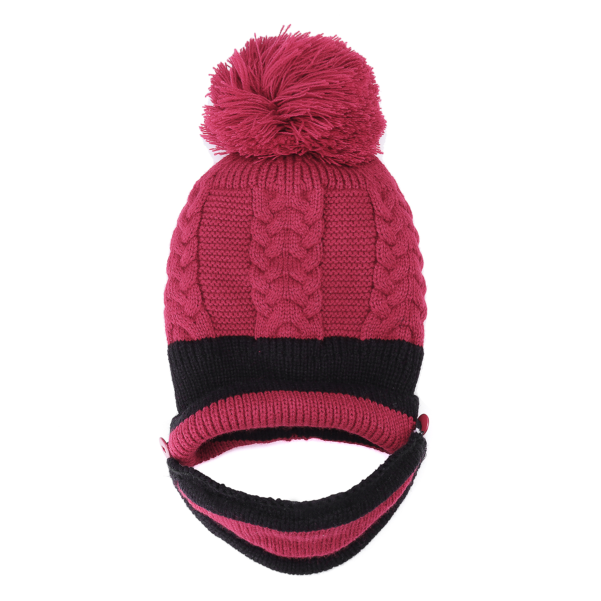 Ambility 3PCS Womens Winter Scarf Set Winter Scarfs for Women Girls Knit Beanie Hat-Scarf Face Cover Fleece Lined Thickend Warm Ski Winter Set Stylish Hat with Pom for Outdoor Winter