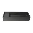thumbnail image 3 of ALFI brand 39" Black Matte Above Mount Fireclay Bathroom Trough Sink, 3 of 10