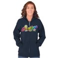 thumbnail image 3 of XOMG POP Brooklynn Sunshine Star Zip Hoodie Sweatshirt Women Brisco Brands M, 3 of 5